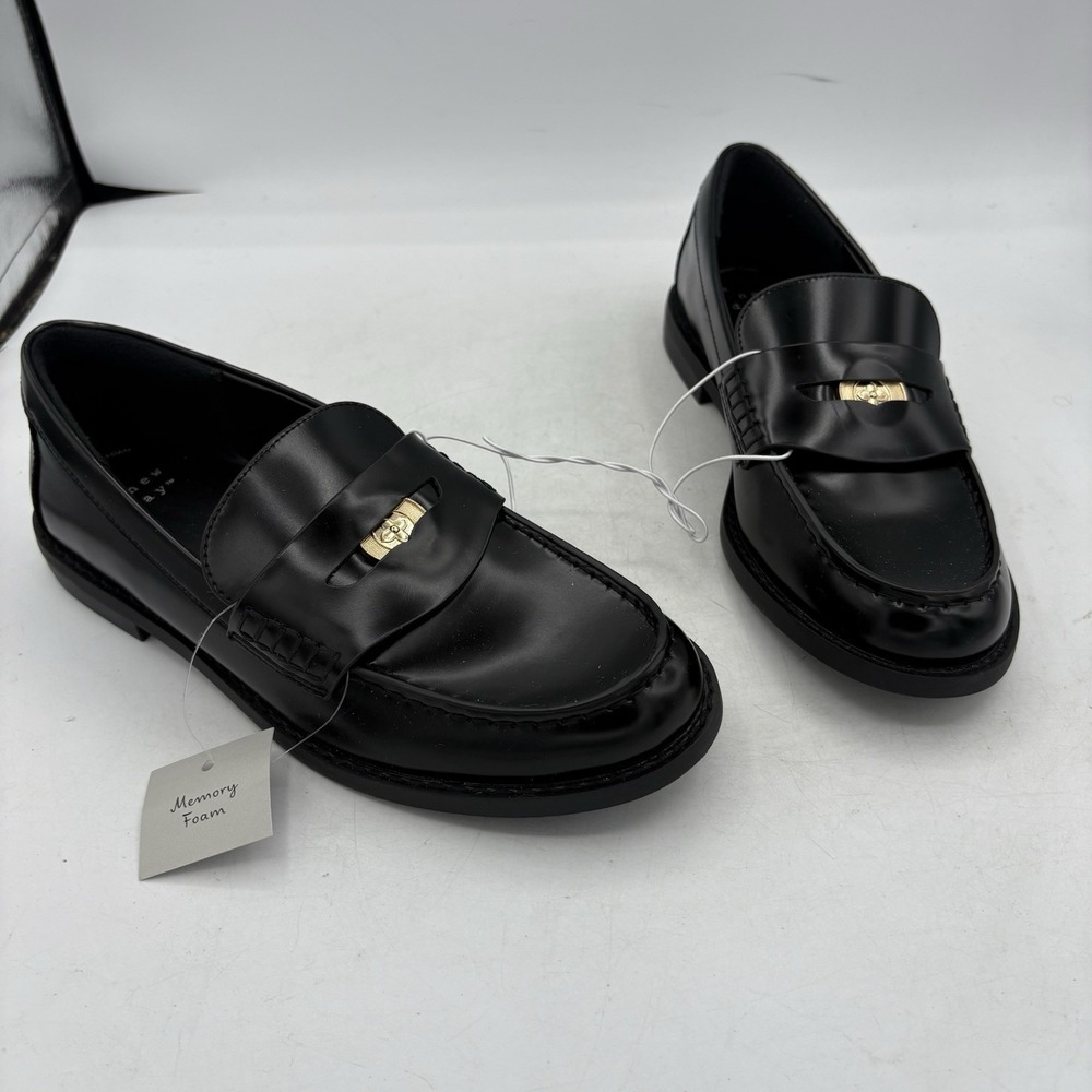 A New Day Shoes Womens Size 7 Phyllis Penny Loafers Memory Foam Black